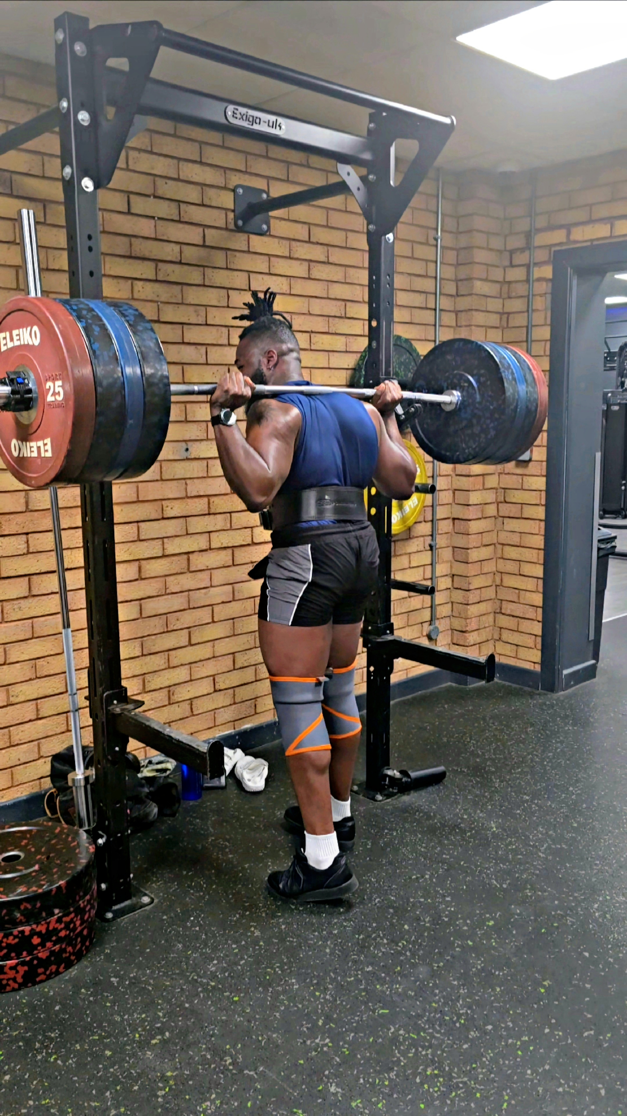 Charles in a powerlifting event